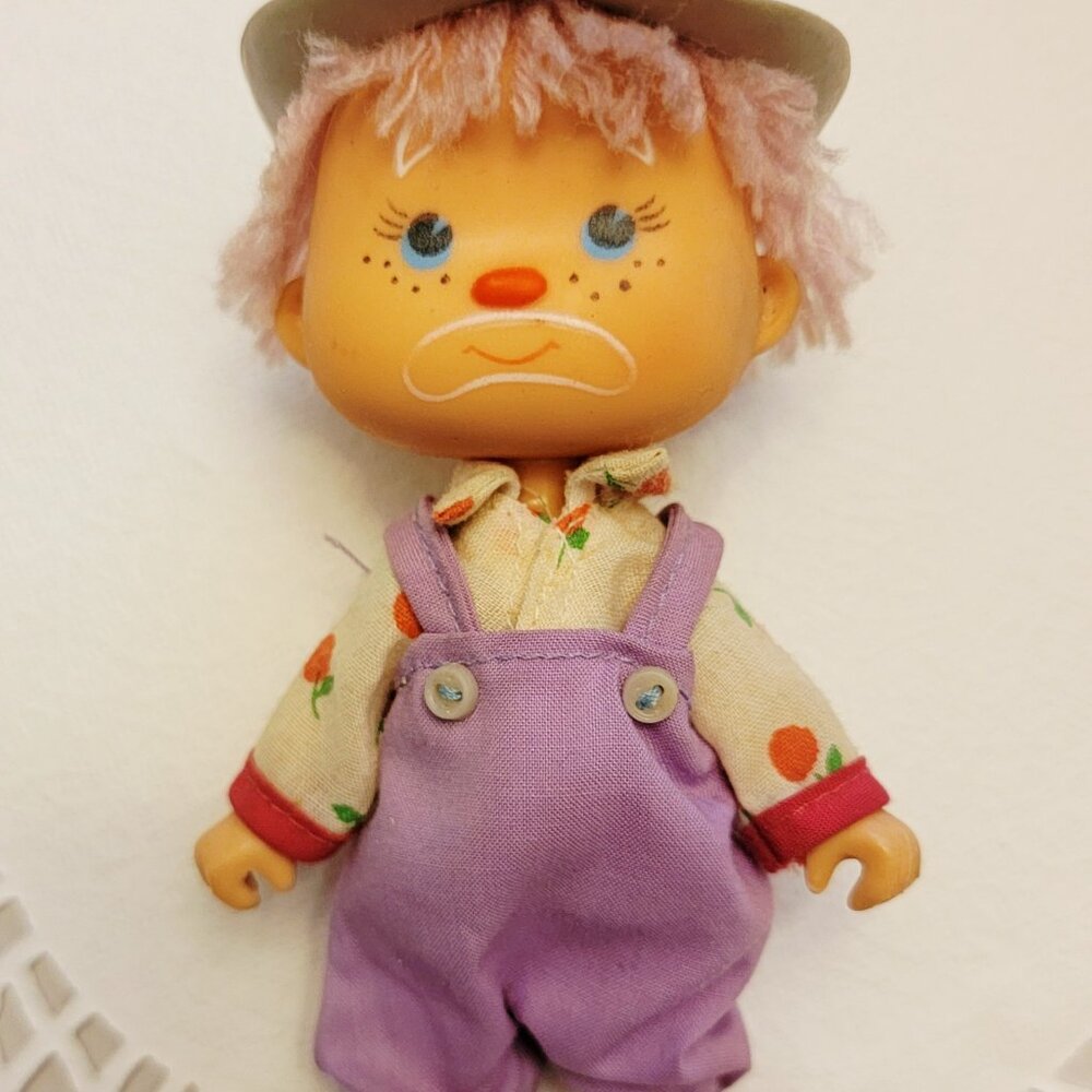 Vintage Picka Berry Circus Clown Doll 1982. Raspberry Herbert, Made in Hong Kong